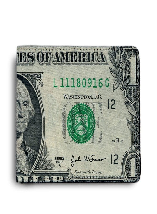 ShopMantra Wallet for Boys | Funny Fake One Dollar Bill Print | PU/Faux Leather Bi-fold Wallet for Teens & Dads - Image 1